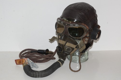 Ww2 raf flying helmet - helmet, c
