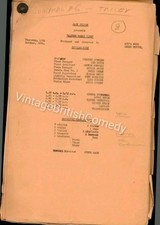 RARE ITV Comedy Script - Alfred Marks Time - 1956 Robertson Hare, Alan Wheatley