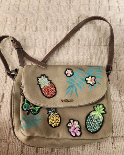 Desigual khaki tropical print - desigual,