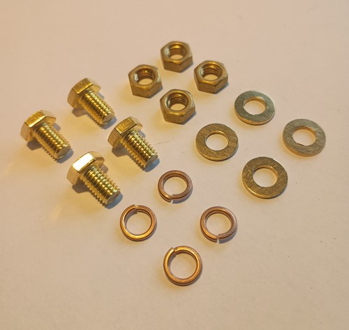 Brass hex bolts - brass, cap