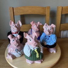 Natwest Pigs Full Set 5 Piggy