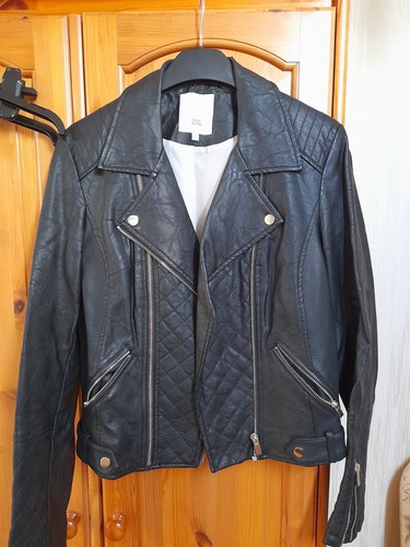 River island leather jacket - river,