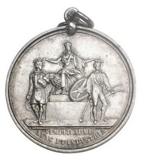 The Highland & Agricultural Society Scotland 1887 Ploughing Silver Prize Medal