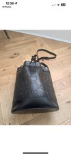 Gucci black Leather Bucket Bag