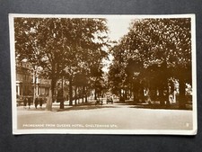 Promenade from Queens Hotel, Cheltenham Gloucestershire Real Photo Postcard O3