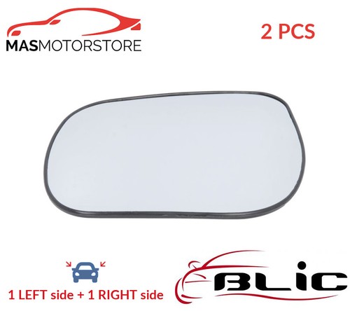Rear view mirror glass - view, pair