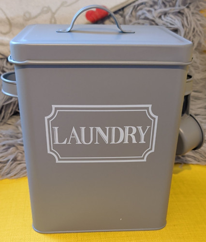 Laundry kitchen storage tin - laundry,