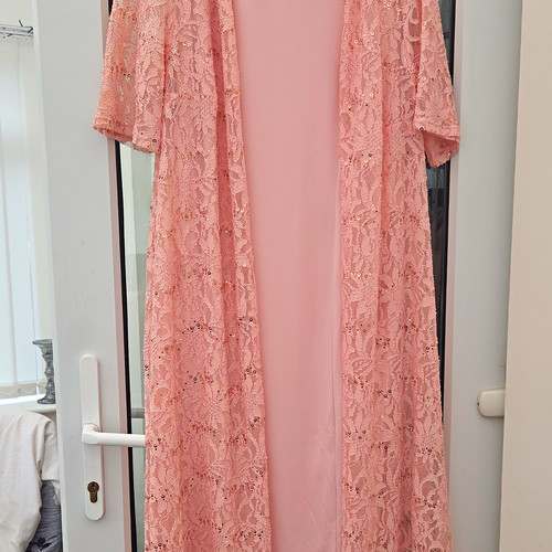 Nightingales pink floral lace - pink,