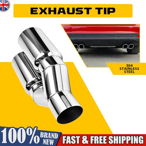 Twin straight cut exhaust - 3",