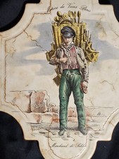 Italian tiles Metiers du Vieux Paris Trivet Art French Decor  Merchand de Sebile