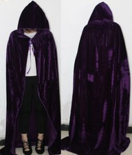 Hooded Velvet Cloak Robe
