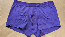 2XIST 2(x)ist  NYLON SPEED DRI ELECTRIC LOW RISE BOXER BRIEF PURPLE NWOT M 32-34