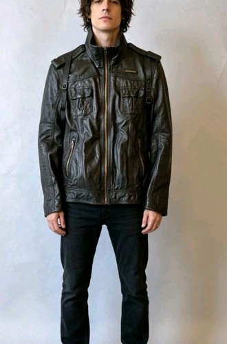 Real leather military - leather,