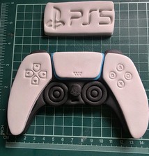 Edible Handmade Unofficial playstation Controller Fondant GamingCake Topper