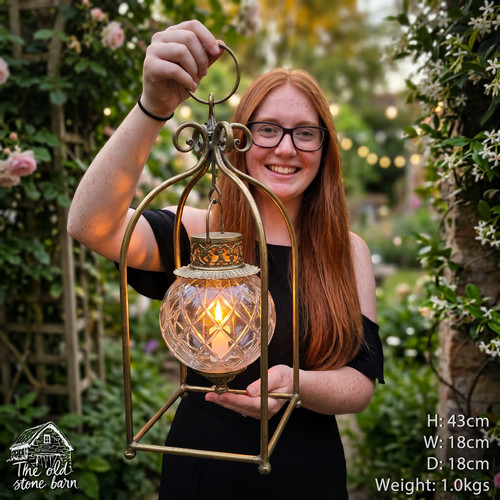 Hanging candle lantern vintage - hanging,