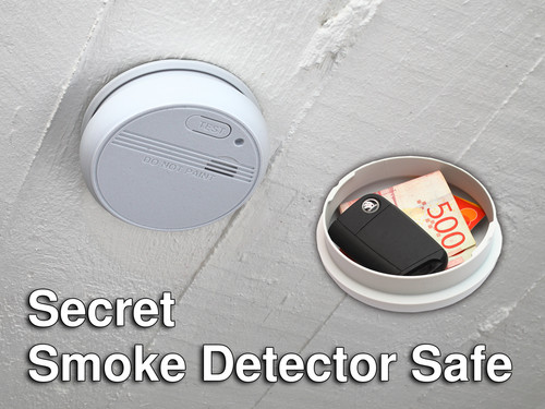 Secret smoke detector safe - secret,