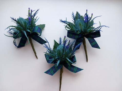Blue green thistle - thistle, wedding