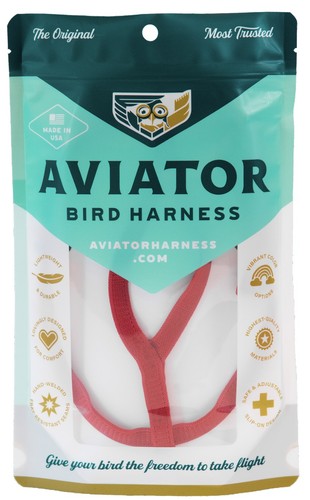 The aviator parrot harness - aviator, red