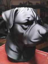 ROTTWEILER BUST STATUE