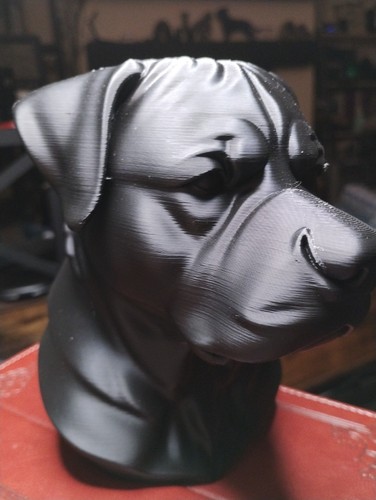 Rottweiler bust statue - rottweiler,