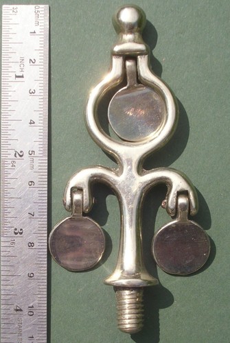 White brass swinger with - white, 3