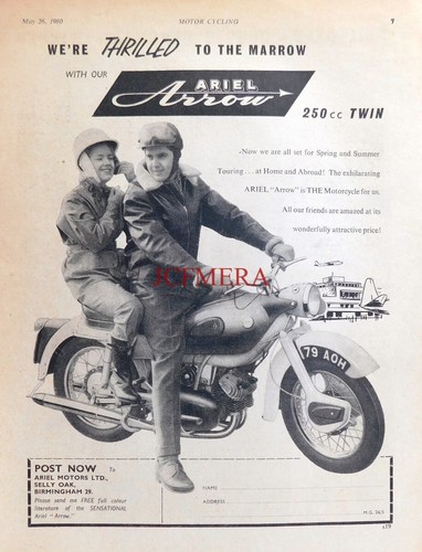 Ariel 250cc twin arrow - twin, 'arrow'
