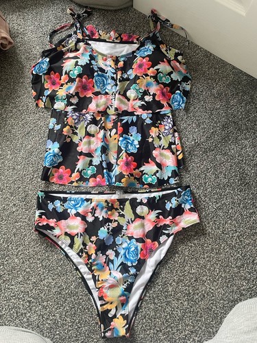 Ladies floral tankini with - floral,