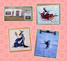 NORA CORBETT BEWITCHING PIXIES CROSS STITCH KITS & COMPLETED ITEM PICK & MIX
