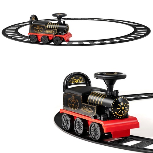 Ride train with pieces - on,