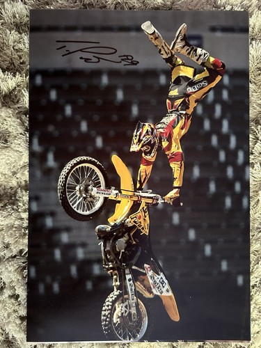 Travis pastrana signed 12x8 - travis,