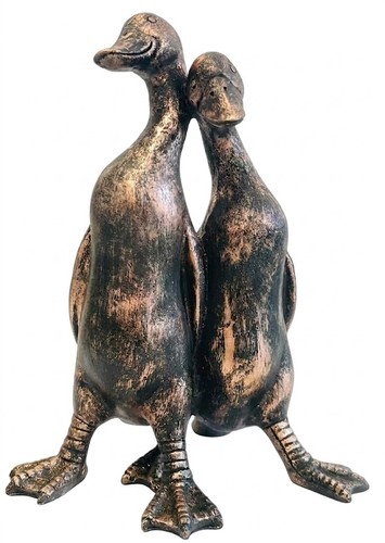 Bronze duck ornament - duck,
