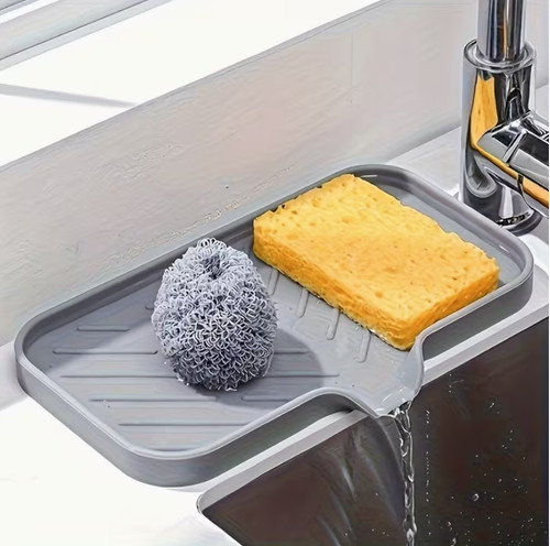 Silicone kitchen sink tray - silicone,