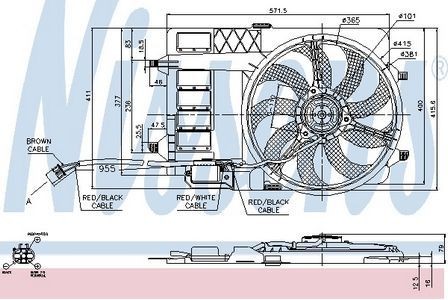 Nissens radiator fan for mini - fan,