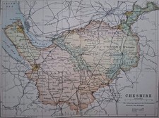 1892 Cheshire county map