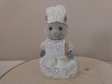 Sylvanian Families - vintage Flair Suzette Simpkins grey cat figure