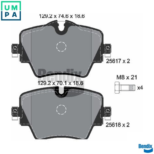Brake pad set disc - pad,