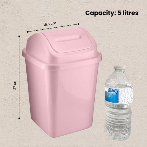 Bathroom bin swing top dust - 5l,