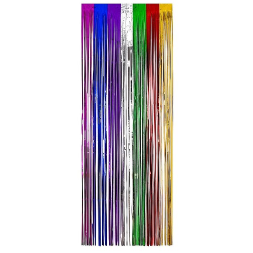 Rainbow foil curtain new - rainbow, party