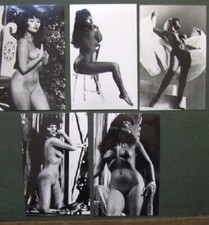 5 x photos of Pamela Green Printed by Pamela herself from Marks negatives Set 9