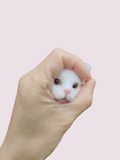 Handmade Needle Felted Wool Cat Brooch/Kitten Cat/Animal Brooch/Pin/Cat Lover