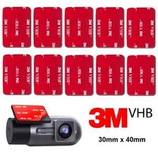 3M Dash Cam Stickers Strong Double Sided Adhesive Mounting Pads 40 x 30 x 2.3mm
