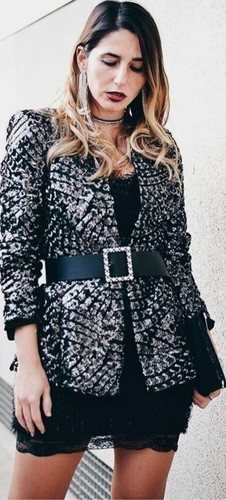Zara bnwt beaded - zara, black