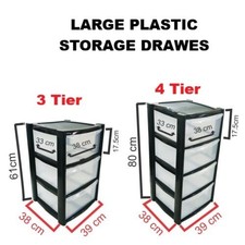 3/4 Tier LARGE Plastic Storage