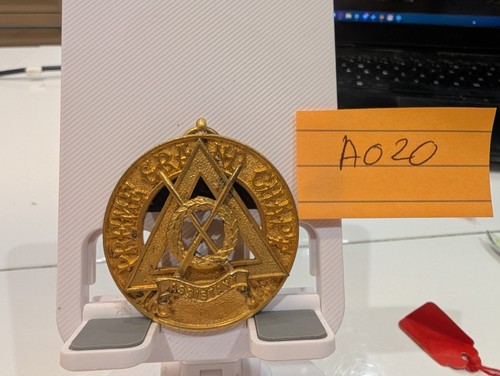 Raob gilt medallion badge - medallion,