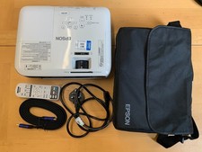 Epson EB-S04 Projector with remote control, cables and carry case