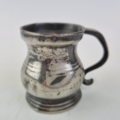 Small antique 19thc pewter - small,