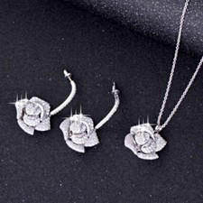 18K White Gold GF Full Cubic