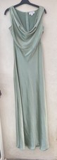 Six Stories SATIN  SAGE GREEN BRIDESMAID  /EVENING Dress Size 12