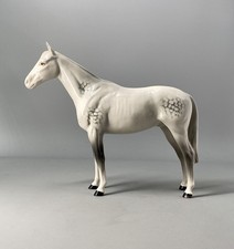 Beswick Thoroughbred Stallion Large Horse In Dapple Grey No 1772 - 20cm