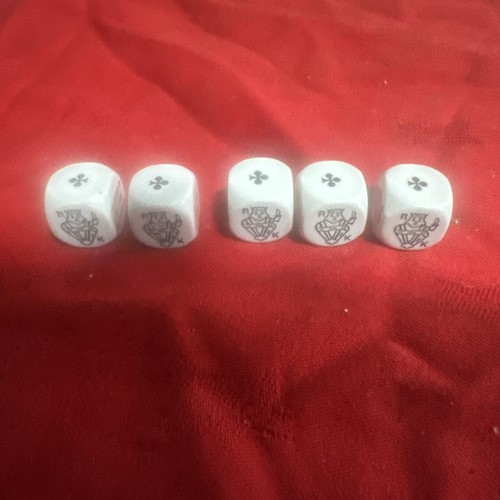 Set poker dice 16mm - set,
